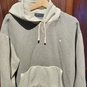 Polo Ralph Lauren Heather Grey Fleece Color-Blocked Hoodie